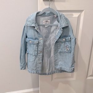 Zara Minnie Mouse Denim Jacket